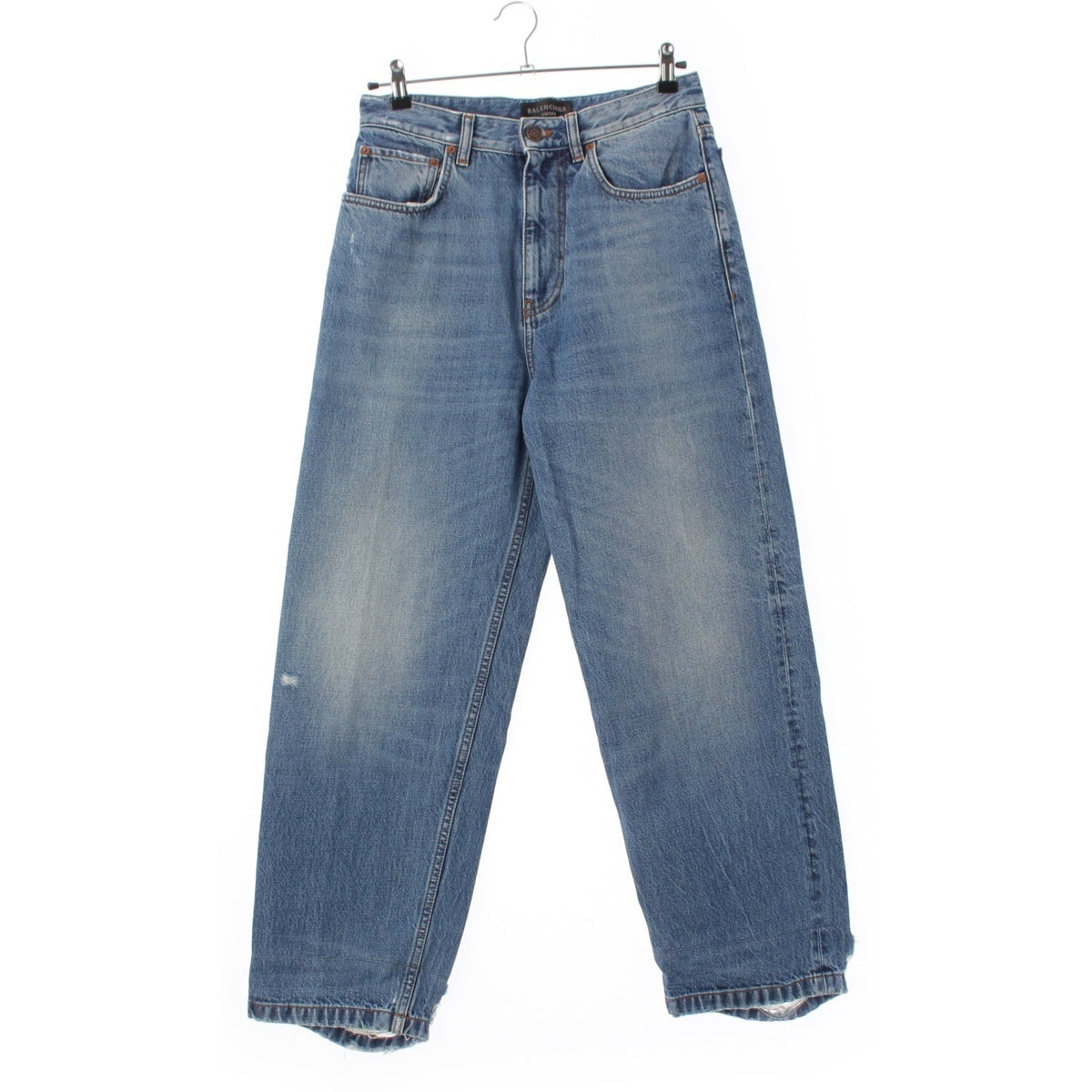 BALENCIAGA damage Denim pants jeans 736540 Indigo XXS
