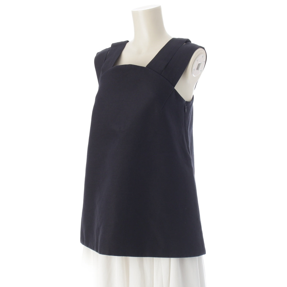 Drawer Double Strap Mikado camisole 6521-299-1069 Navy 36