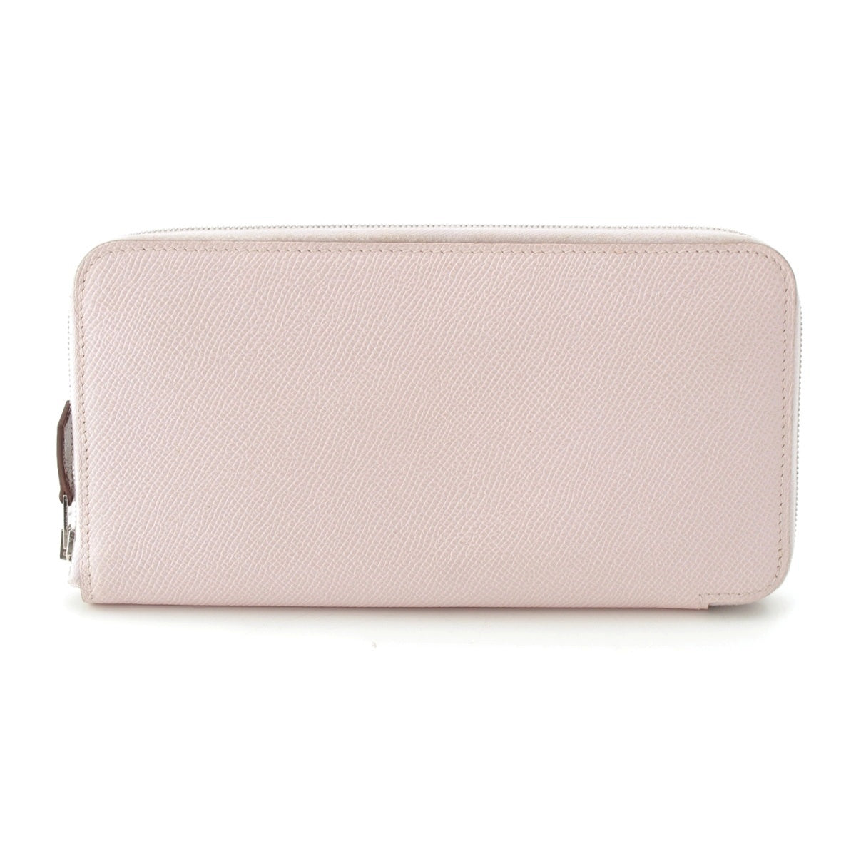 HERMES Azap long silk in Epsom Purse Wallet mauve pale pink