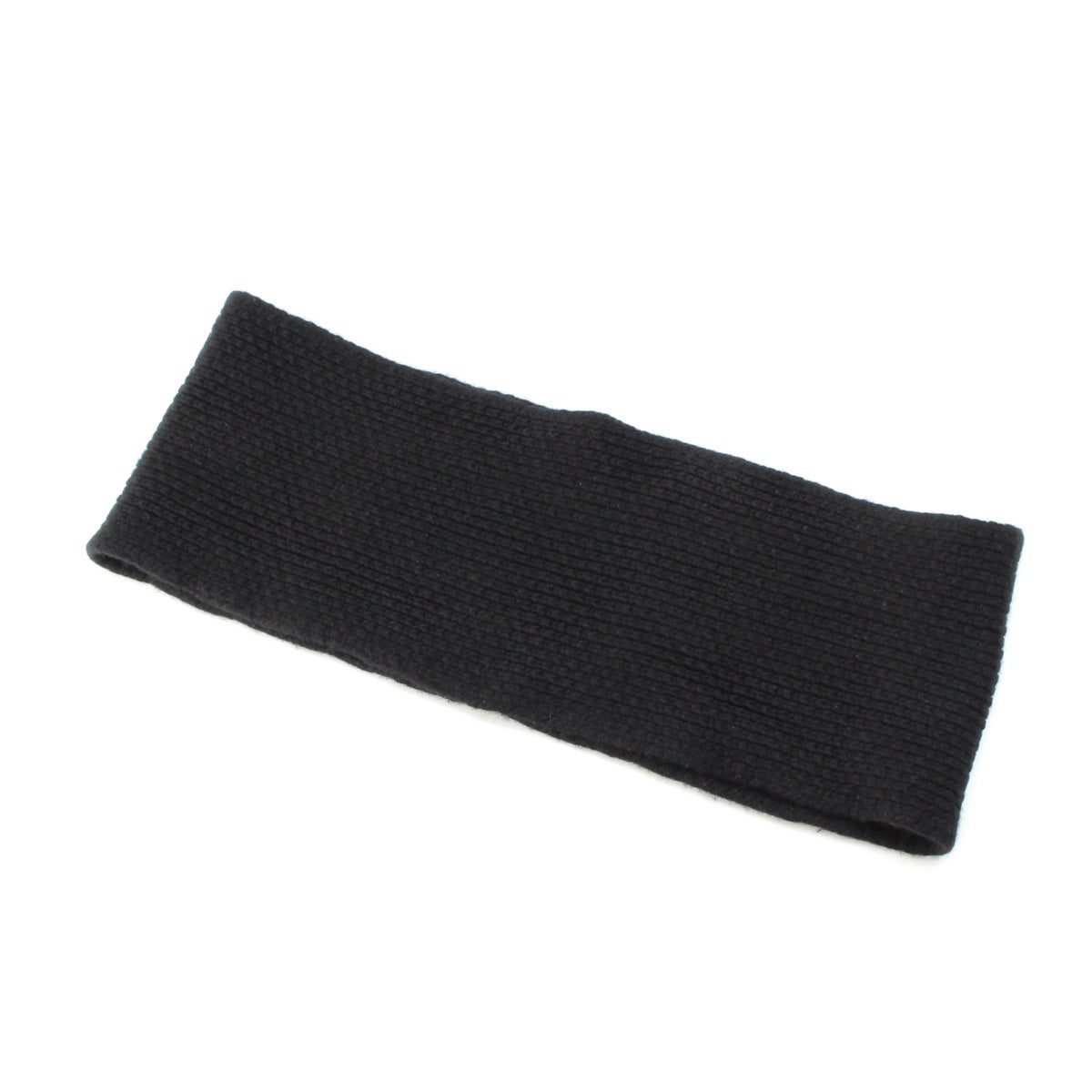 HERMES cashmere Knit muffler Snood black