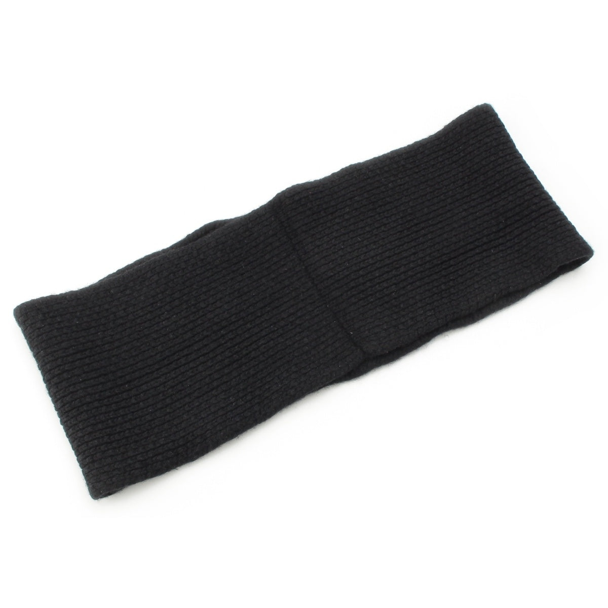 HERMES cashmere Knit muffler Snood black