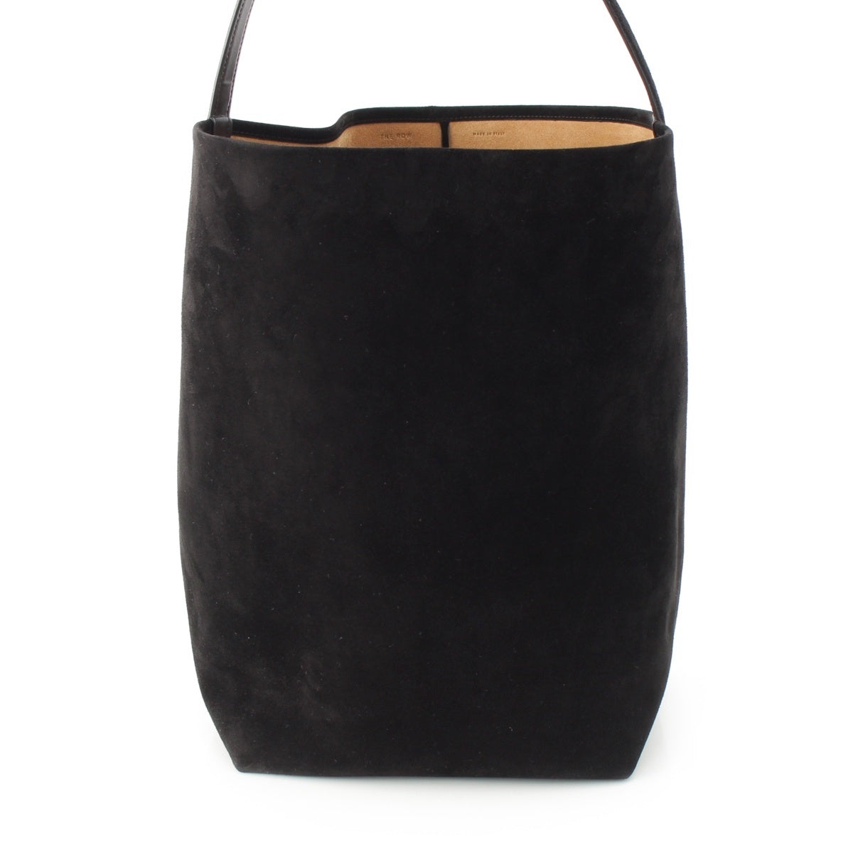 THE ROW Park Tote Large Suede Nubuck one Shoulder Bag W1273 black