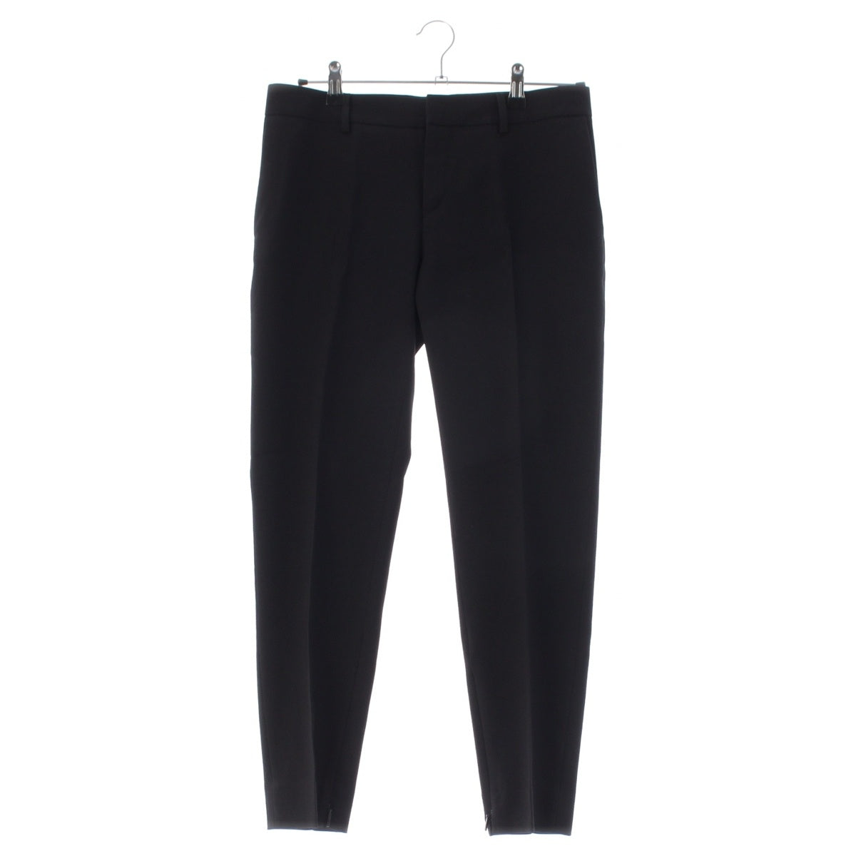 SAINT LAURENT wool Side-zip slacks Pants 531499 black 36