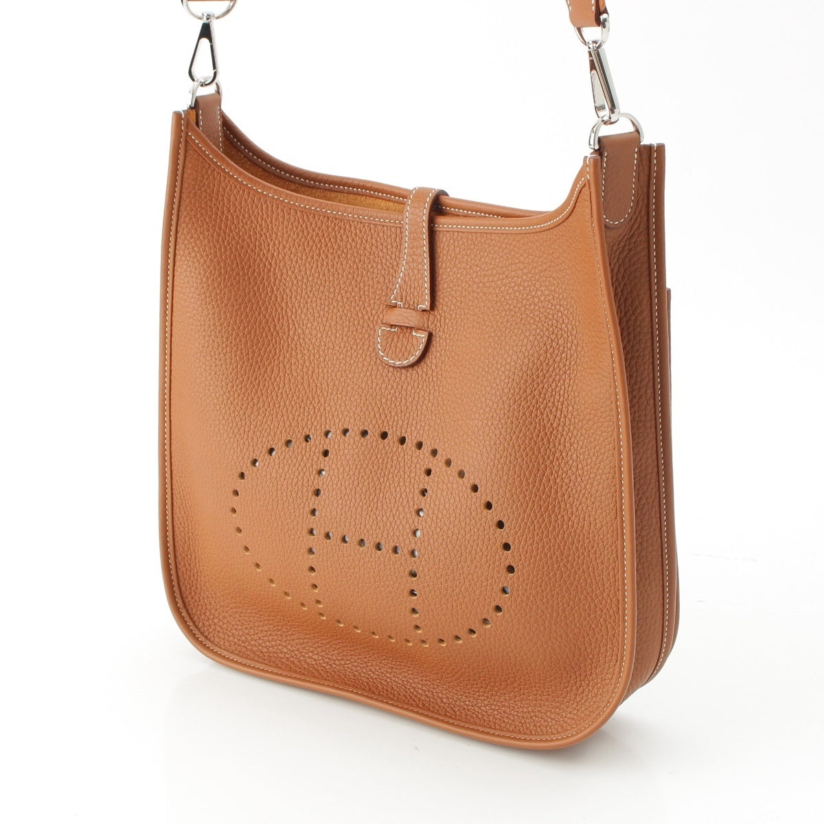 HERMES Evelyn 3 Trois 29 PM Taurillon Clemence Amazon Shoulder Bag H056277CK37 gold