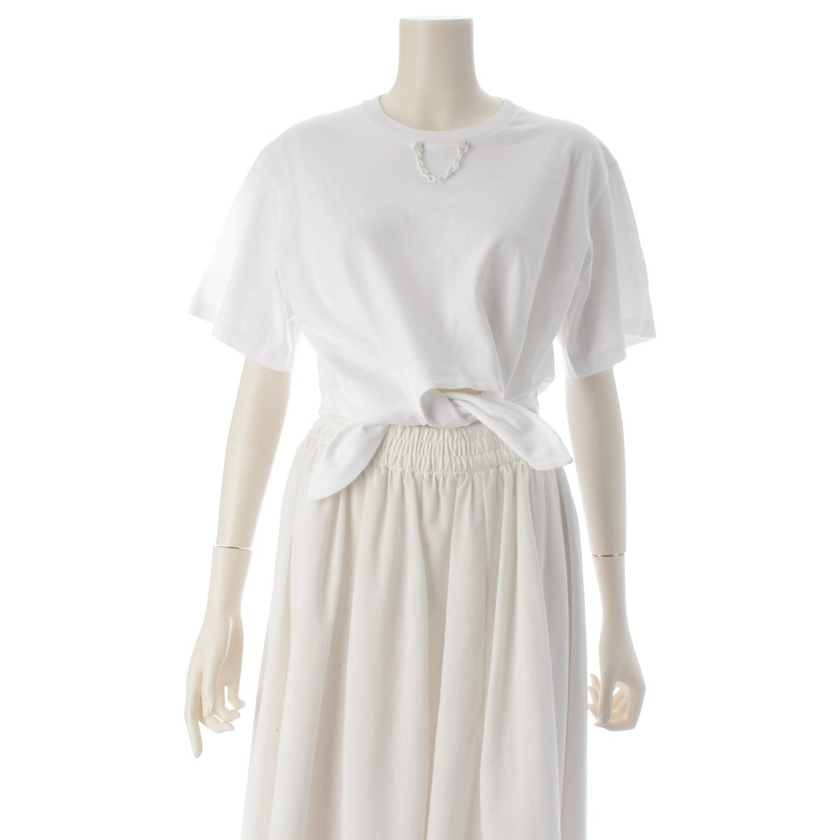 LOUIS VUITTON With neck chain Cut tops RW231J UOL FOTS15 white S