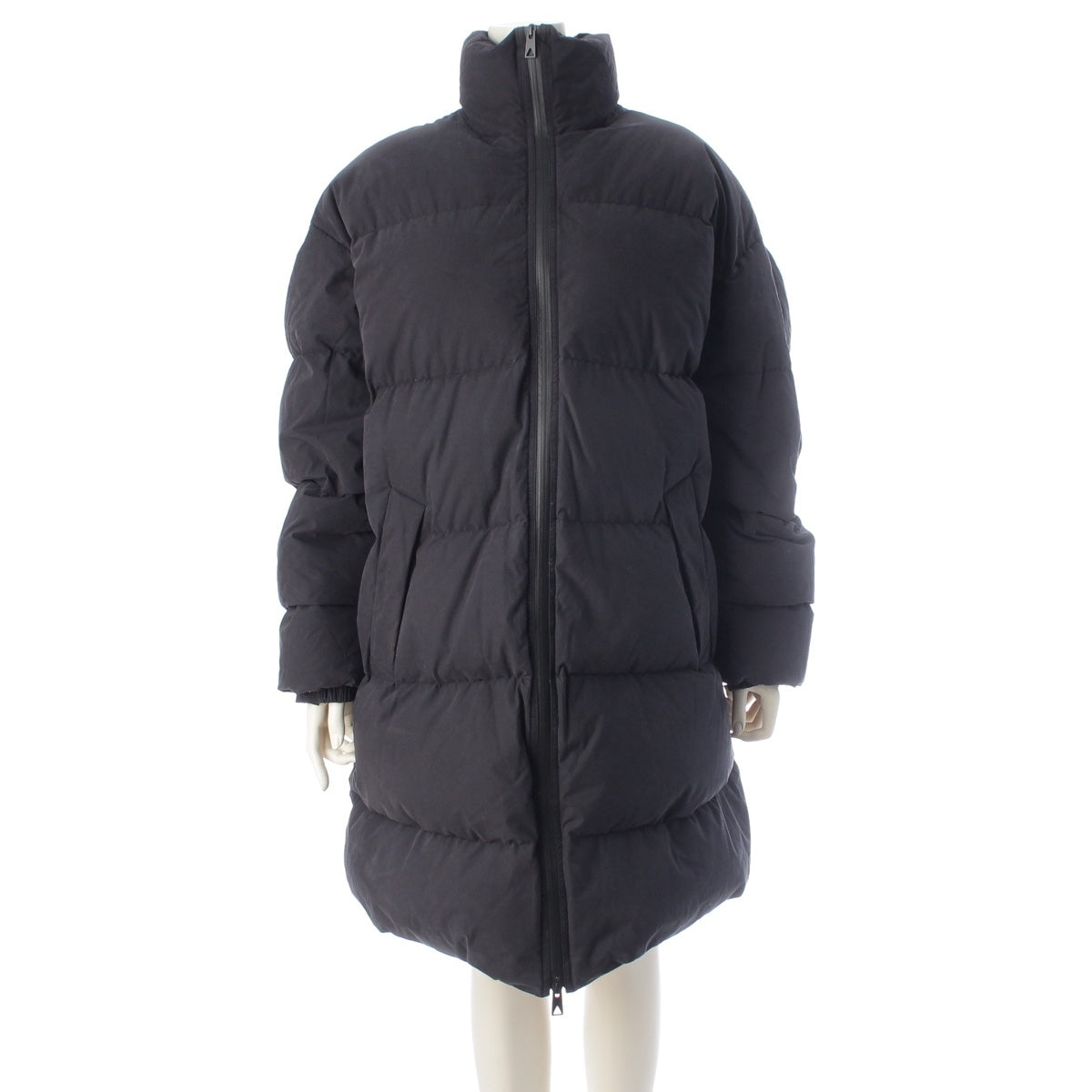 BOTTEGAVENETA Cotton Feather hood Down jacket Coat outer 659727 black XS