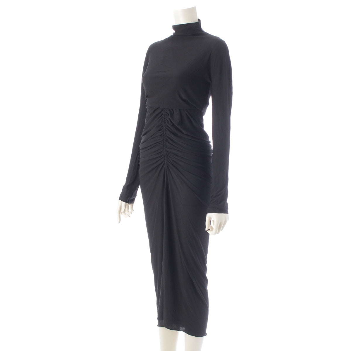 Alaia Rayon Drape Jersey Jersey Dress one piece black 40