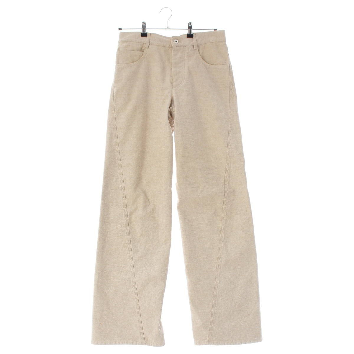 BOTTEGAVENETA Cotton denim Cutting design, wide, straight Pants Bottoms 646641 gray 36