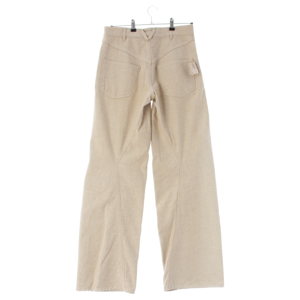 BOTTEGAVENETA Cotton denim Cutting design, wide, straight Pants Bottoms 646641 gray 36