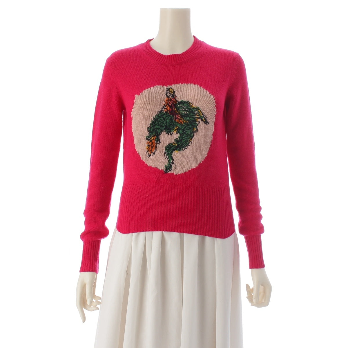 Christian Dior cashmere Embroidery Knit sweater tops 144S45AM053 pink 34
