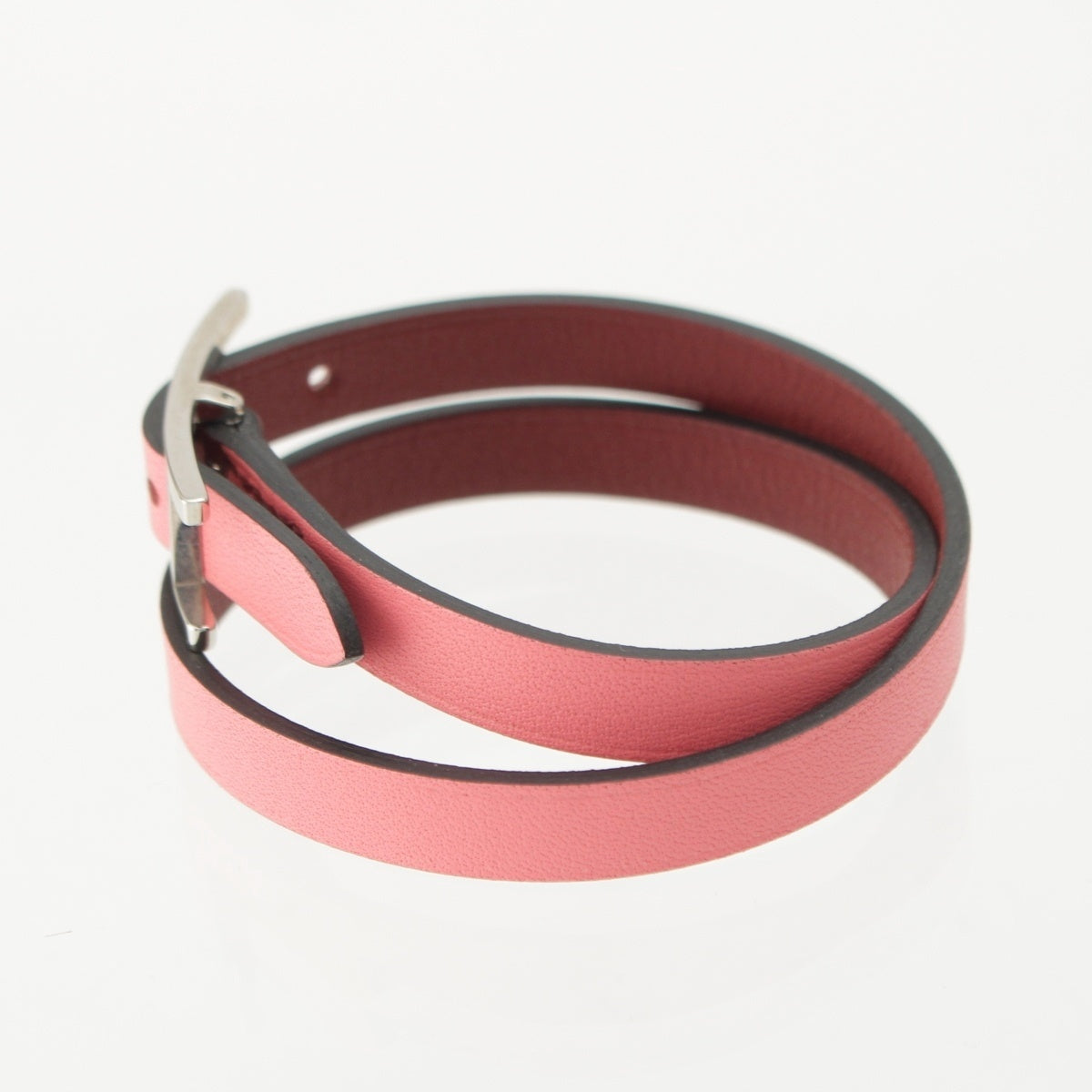 HERMES Beapi de Bourtour bracelet Swift Pink bordeaux