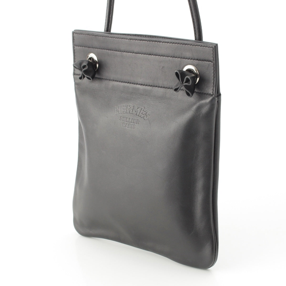 HERMES Aline Mini Swift Leather Shoulder Bag Noir black