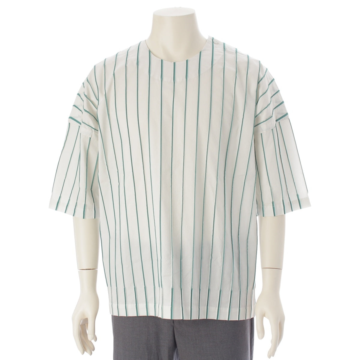 Aipoc Able pullover Long sleeve shirt tops AT51FJ554 Green white 2