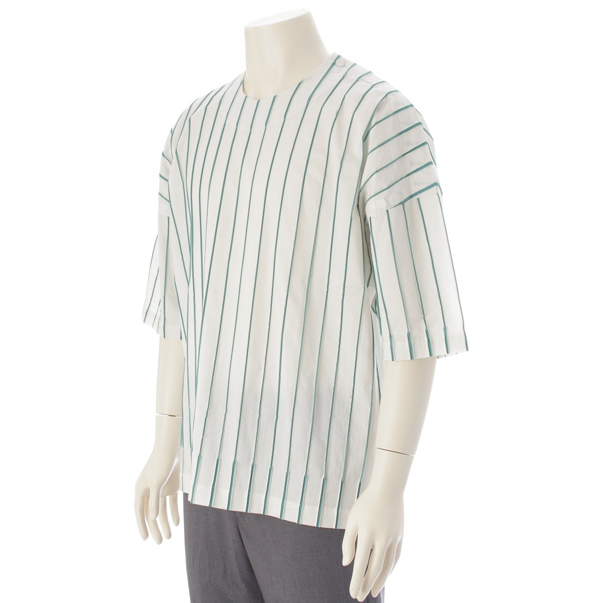 Aipoc Able pullover Long sleeve shirt tops AT51FJ554 Green white 2