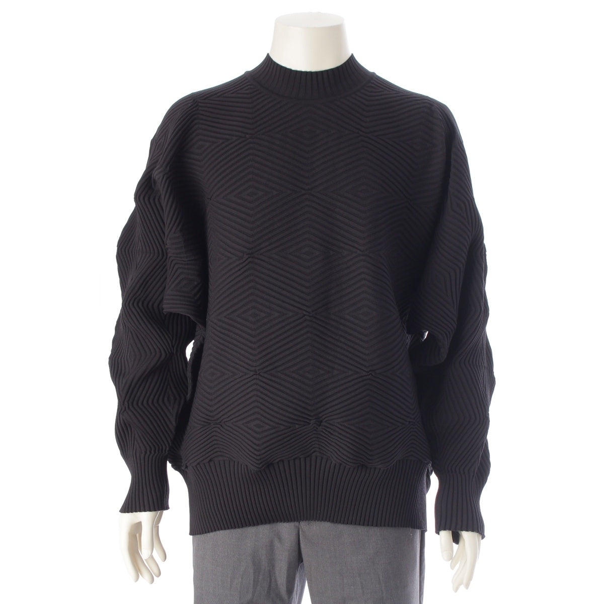Aipoc Able Steam stretching knit tops AT33KN452 black 2