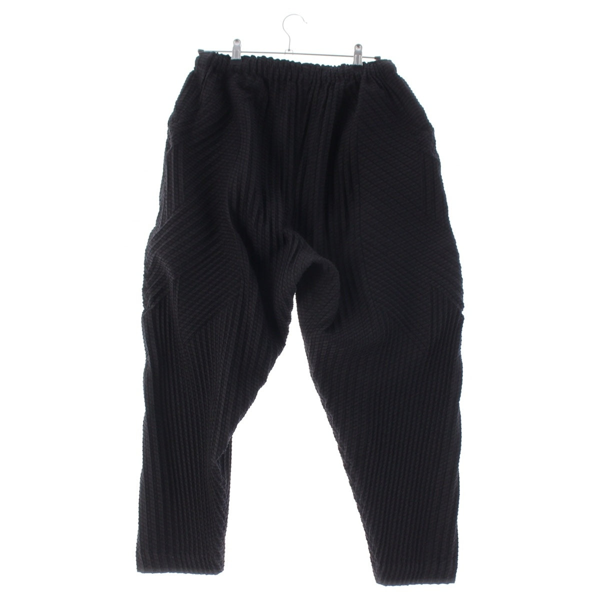 A-POC ABLE ISSEY MIYAKE cotton Micro-Pleated Pants AT33FF217 black 2