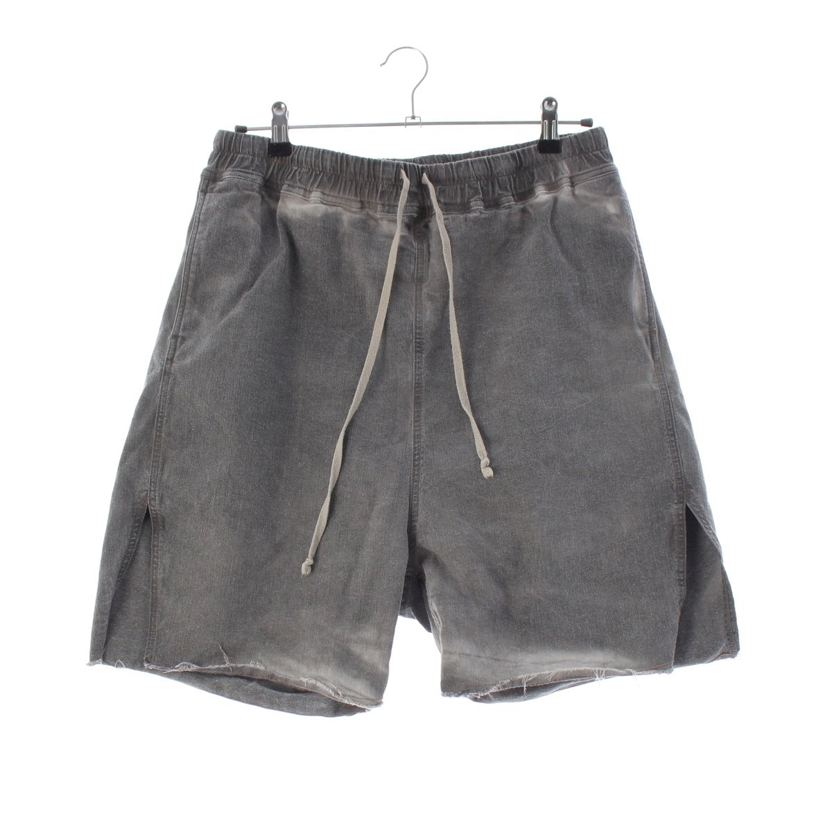 Rick Owens cotton LONG BOXERS Denim Half Pants RR01D3310-SCF Gray black 40