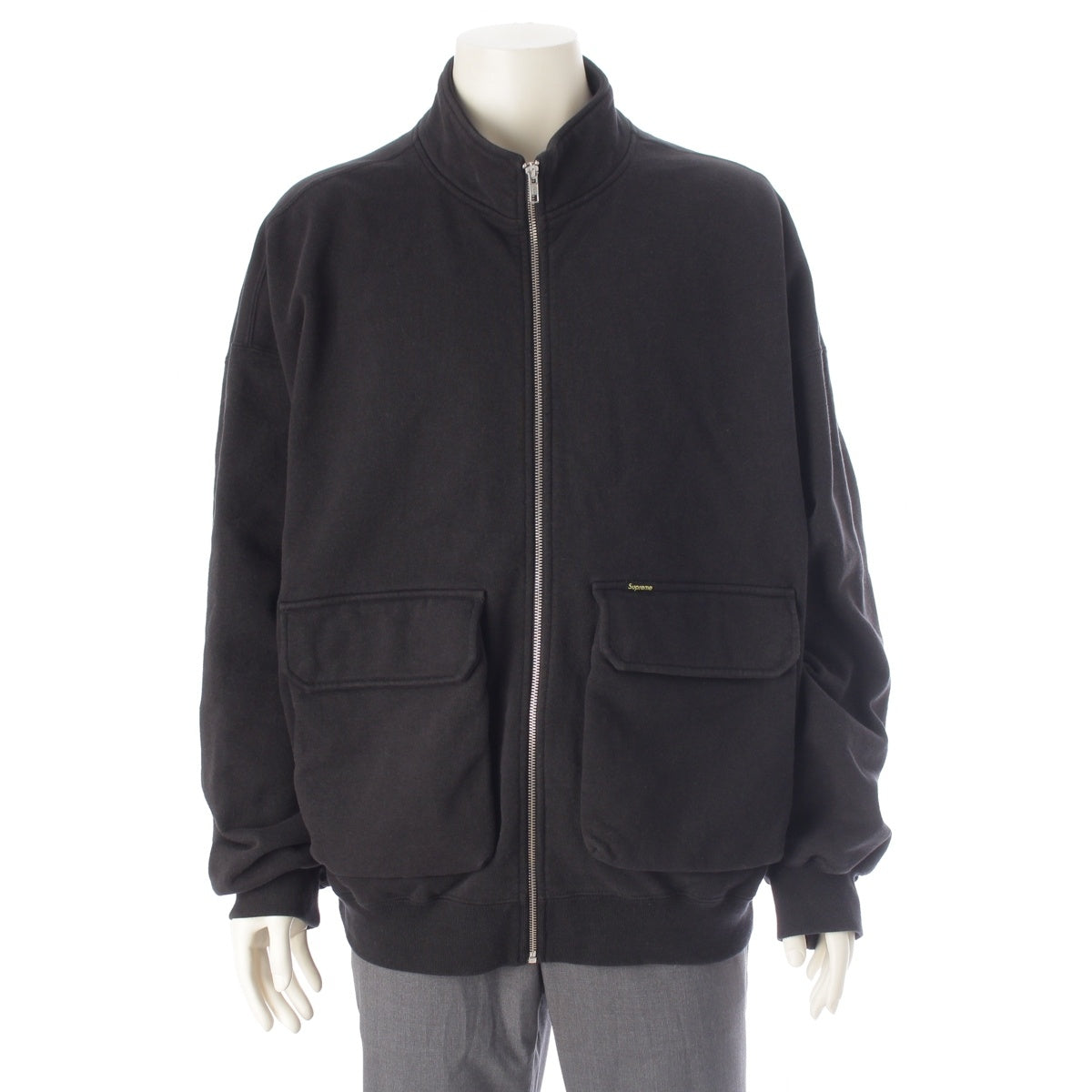 Supreme Zip-up long-sleeve sweatshirt by kolor BEACON. tops Two-piece set Black / brown XL/3