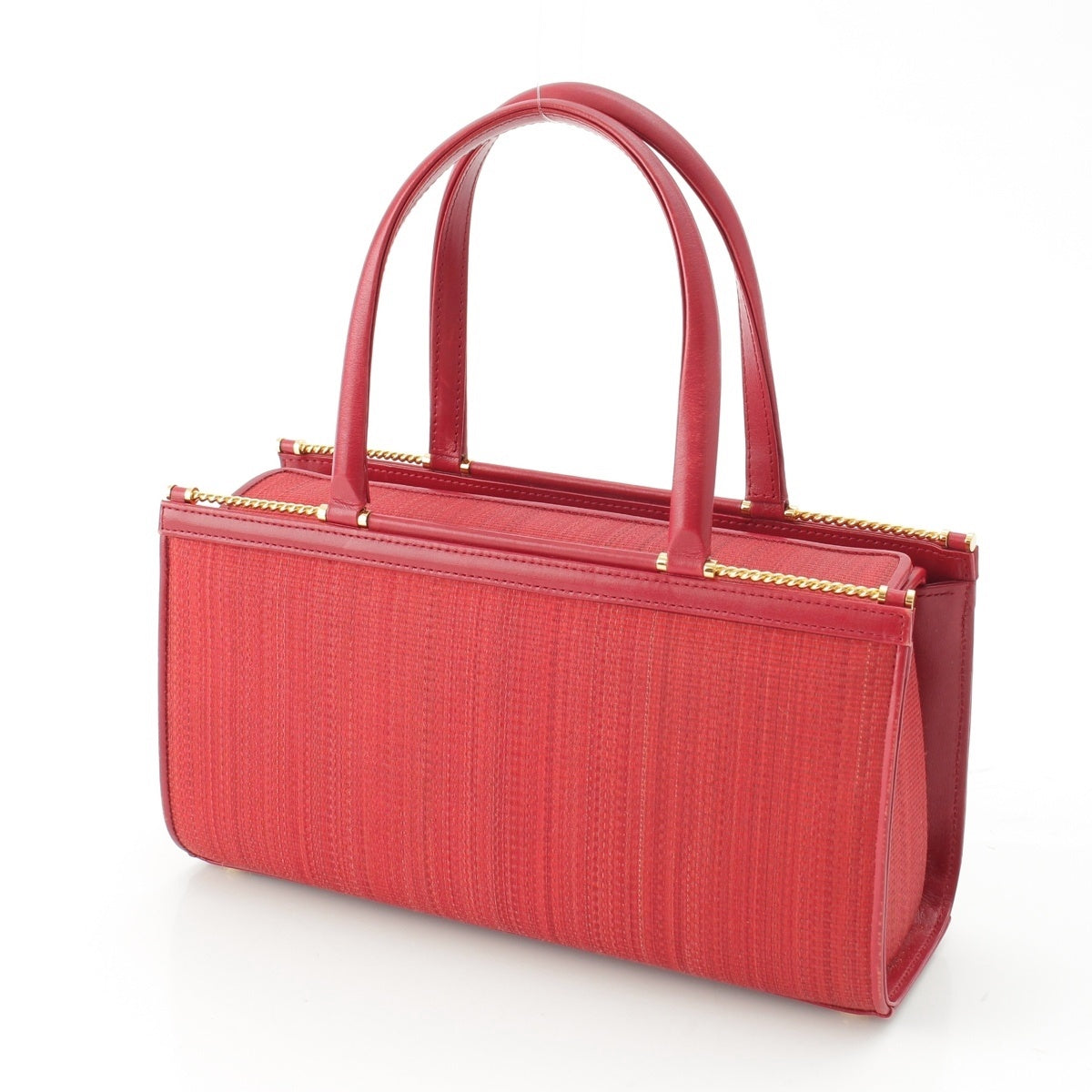 COMTESSE Christine Horsehair Handbag Red