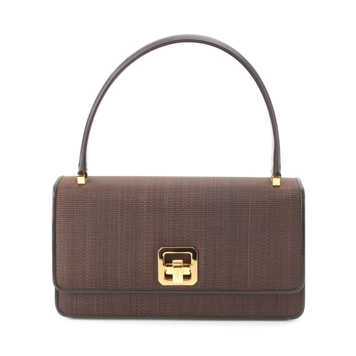COMTESSE Horsehair Turnlock Handbag Brown