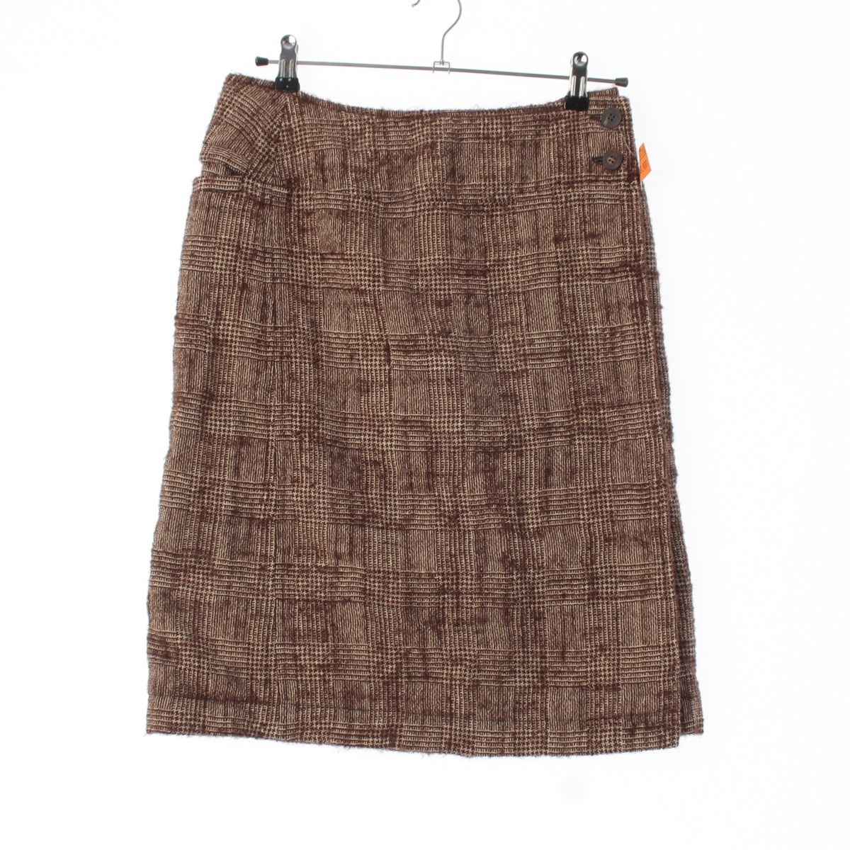 ISSEY MIYAKE Haat Wool, Alpaca, Linen Deadstock Shaggy skirt Sample product Brown
