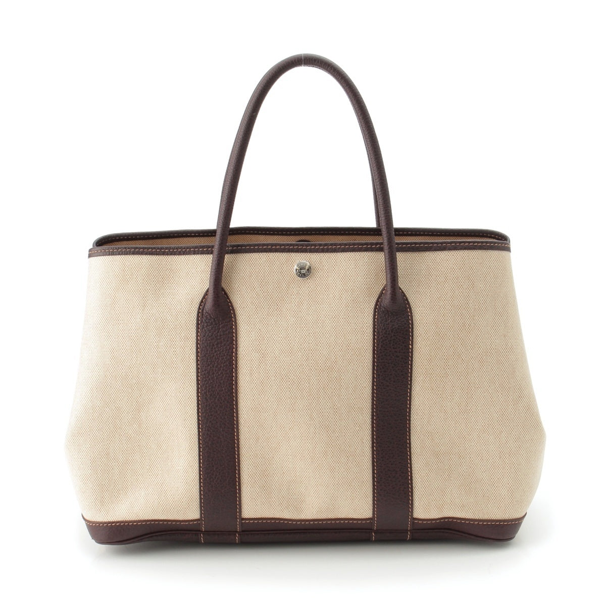 HERMES Garden party Toruash Buffle Tote Bag Beige brown PM 36