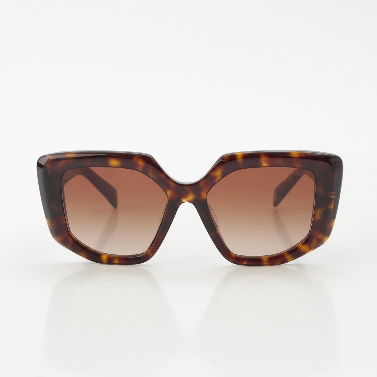 PRADA Triangle Logo Glasses sunglasses Eyewear SPR 14Z-F 2AU-6S1 Brown