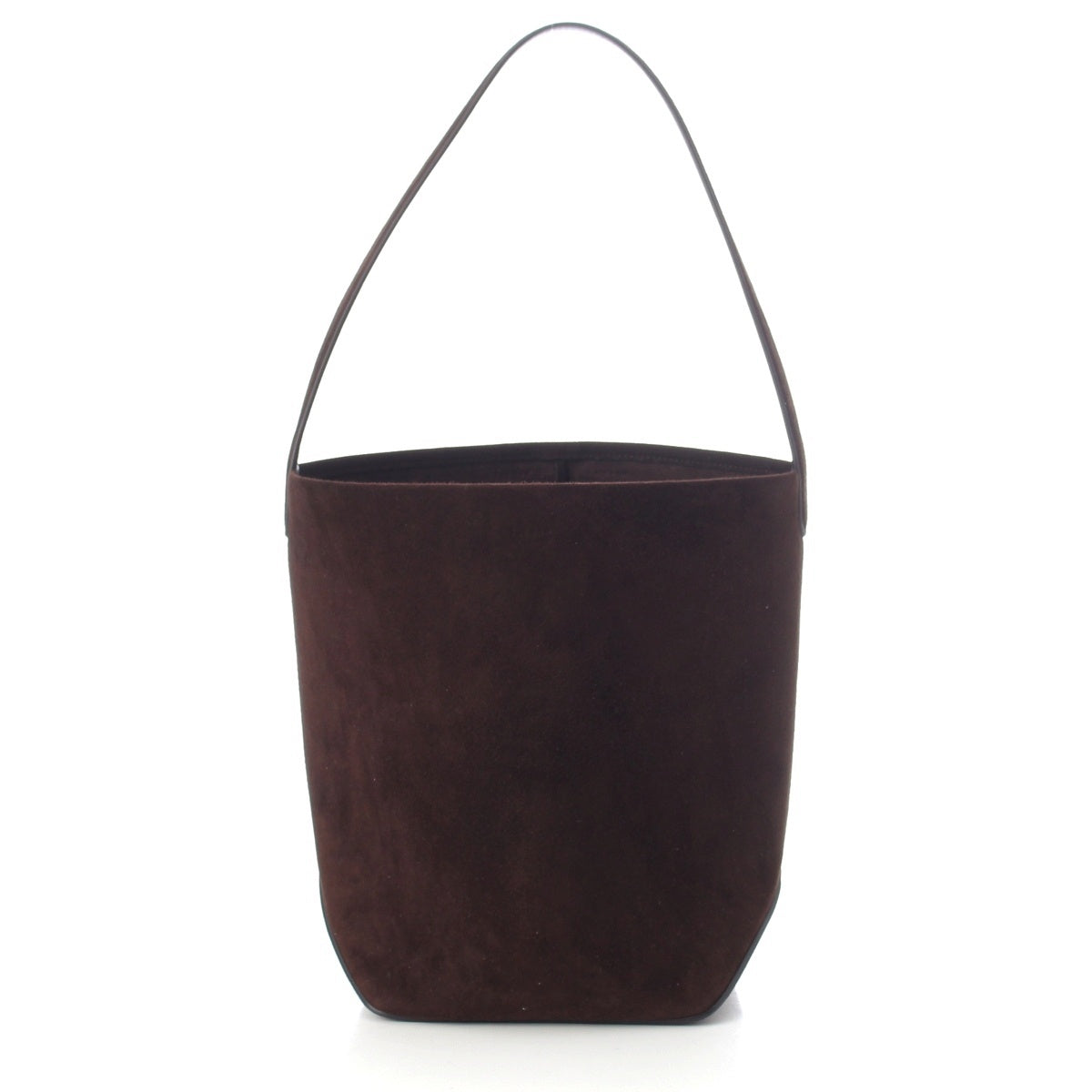 THE ROW Park Tortoise Medium Nubuck one belt Shoulder Bag W2105 mocha brown