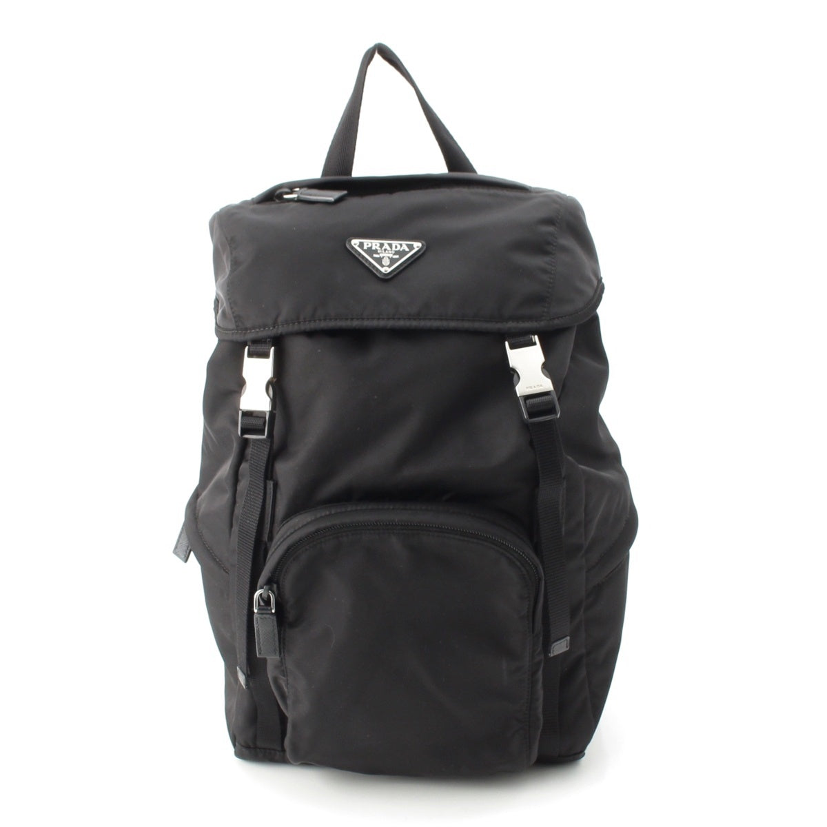 PRADA Test Nylon logo Backpack Daypack Backpack bag 1BZ039 black