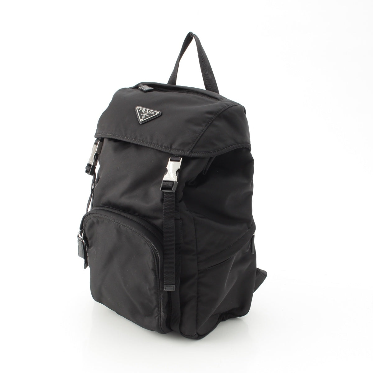 PRADA Test Nylon logo Backpack Daypack Backpack bag 1BZ039 black