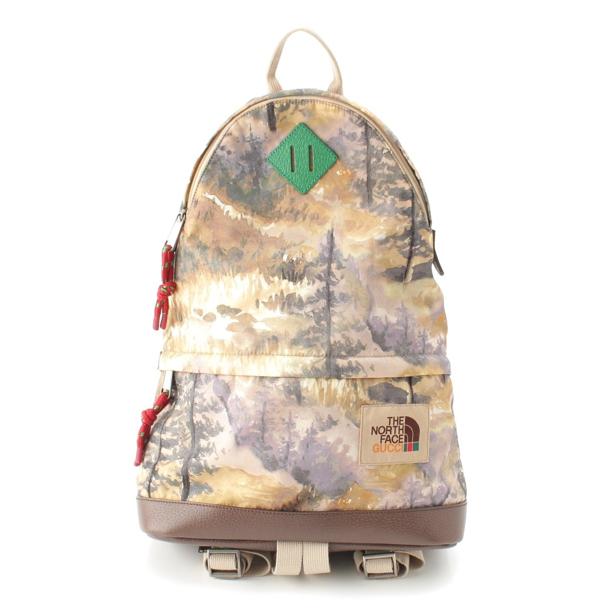 GUCCI THE NORTH FACE Nylon x leather Backpack Backpack Daypack 650288 beige