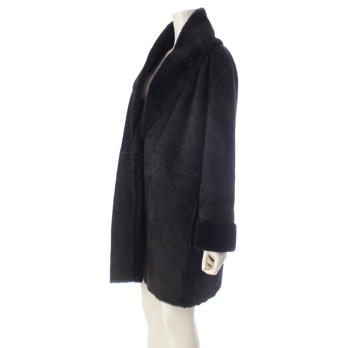 LOEWE Mouton coat outer black 40