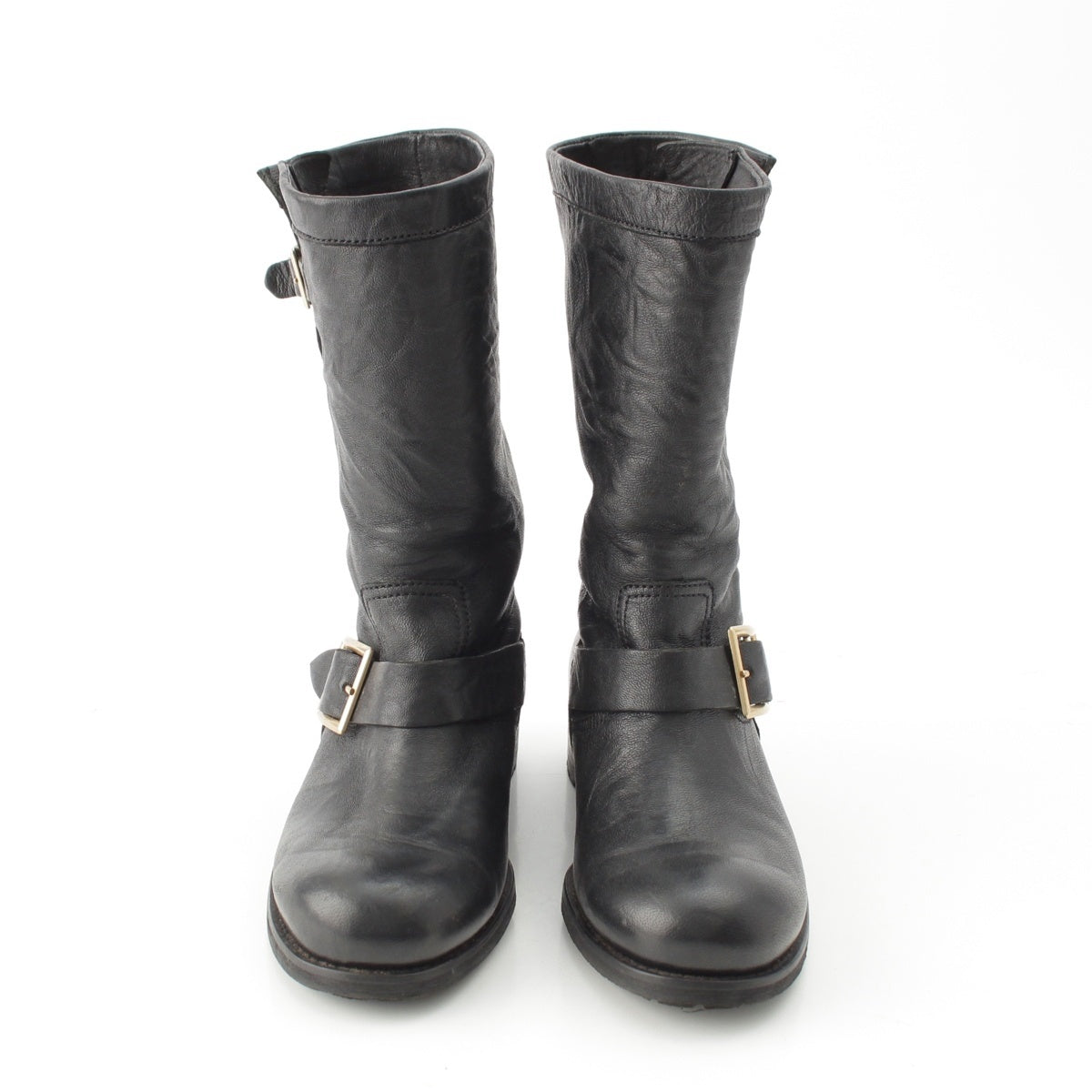 JIMMY CHOO leather Engineer boots black 37