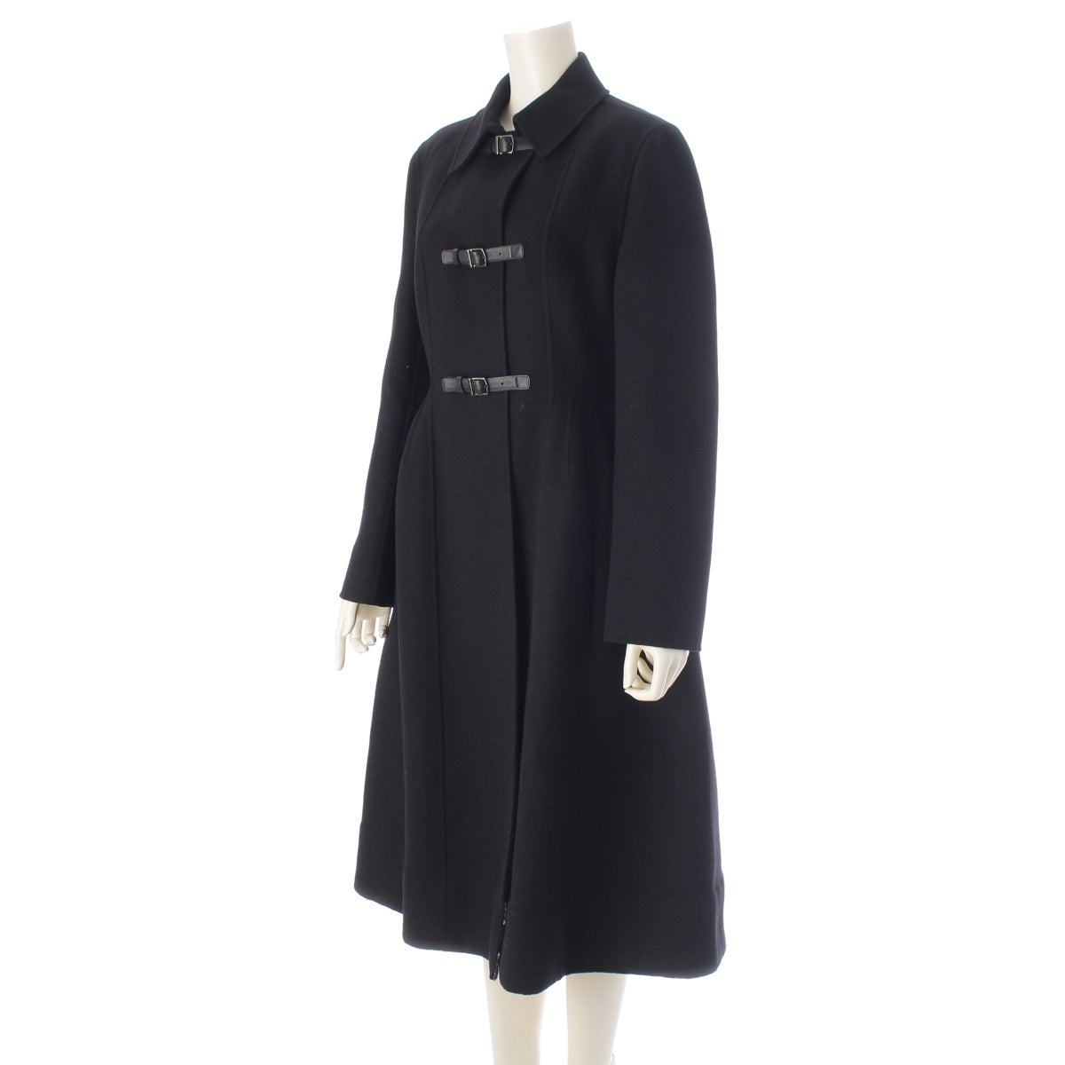 Dior Wool leather Belted coat 140M03A1116 black 42
