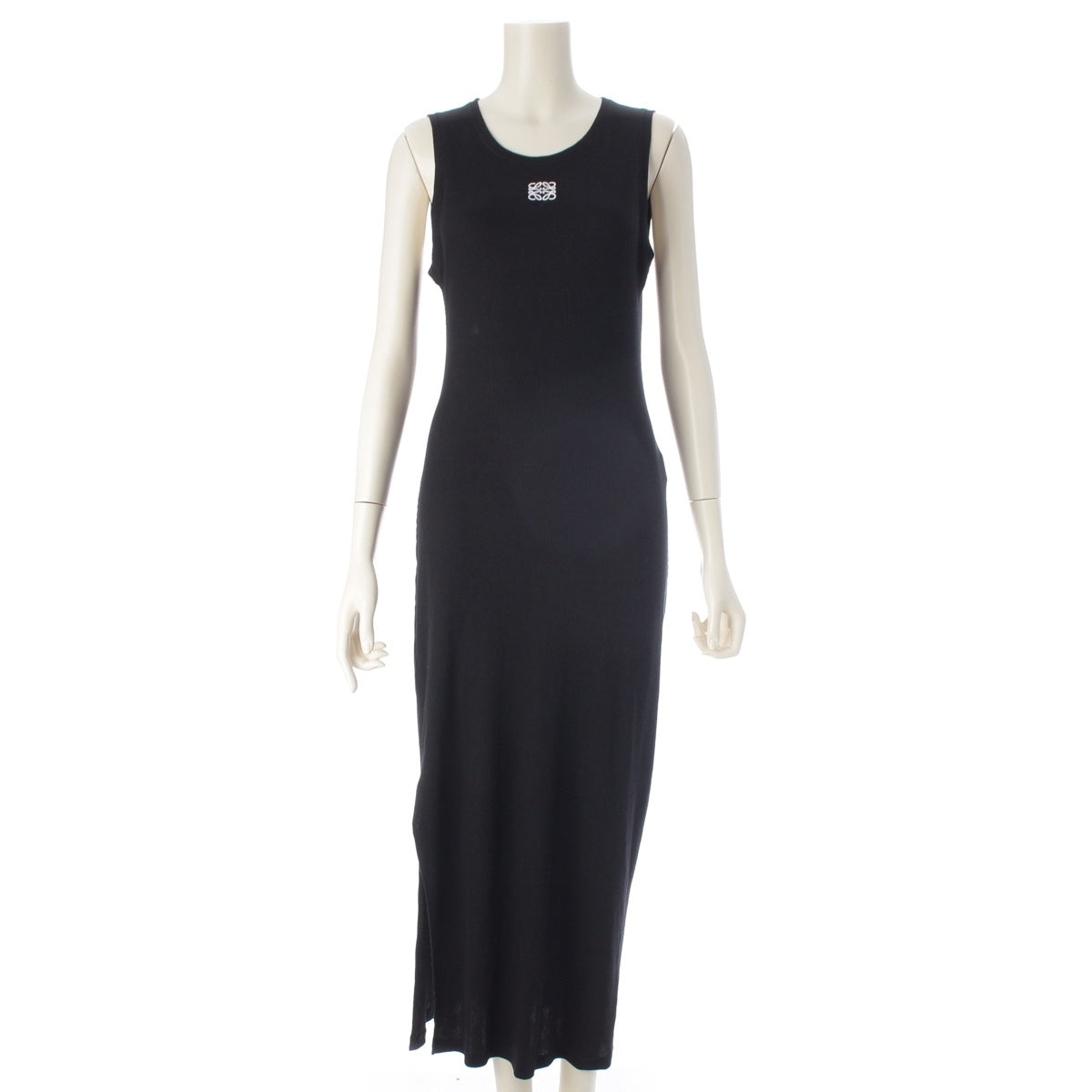 LOEWE Anagram embroidered sleeveless top one piece black L