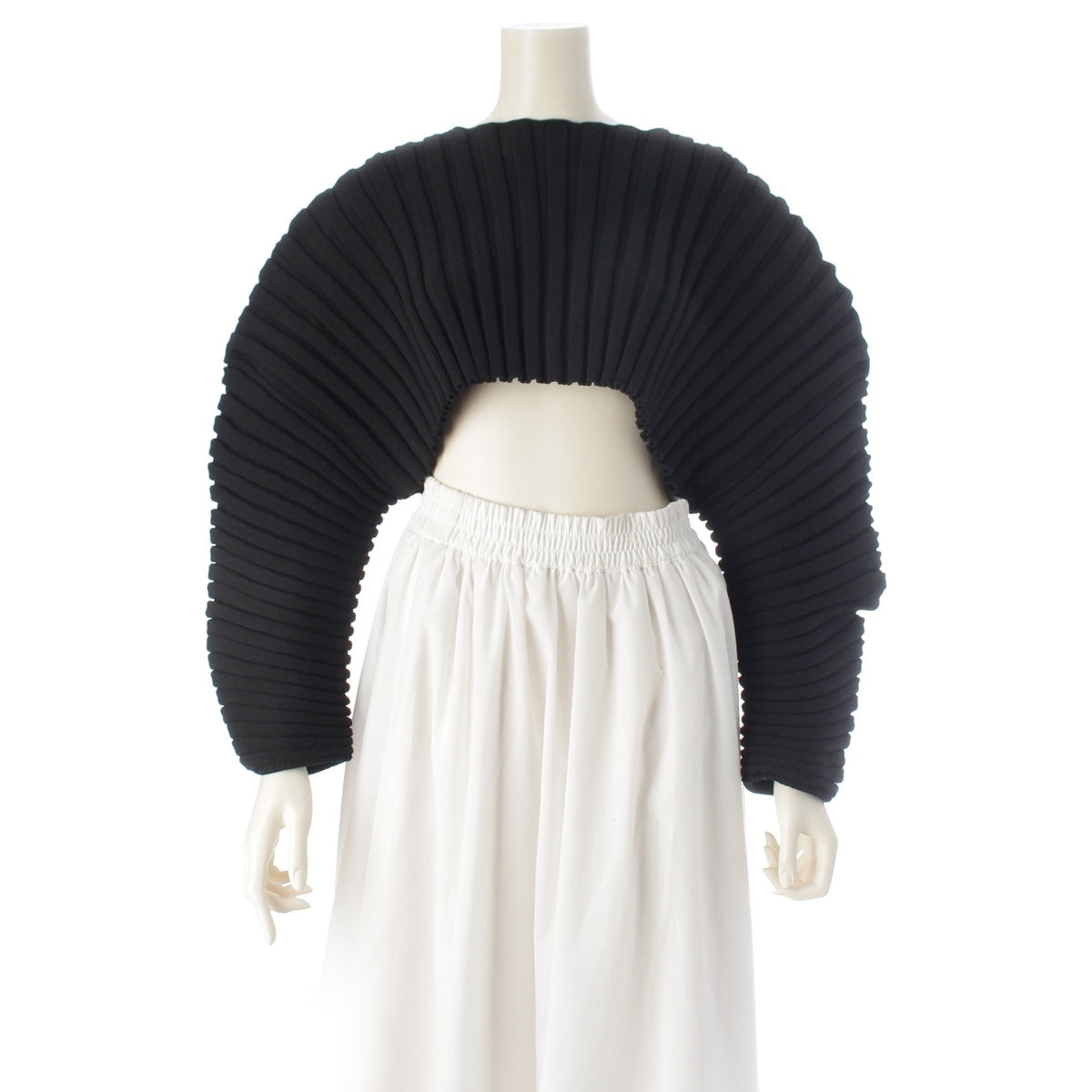 CFCL Colimason cropped knit tops CF006KN112 black F
