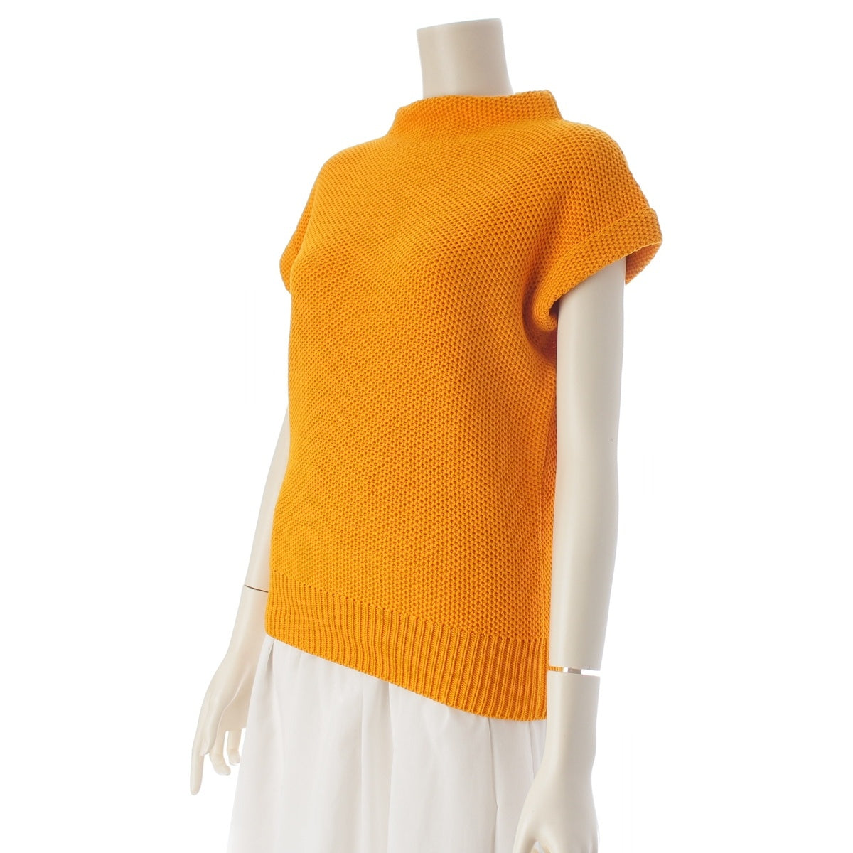 HERMES cotton No sleeve tops Orange 38