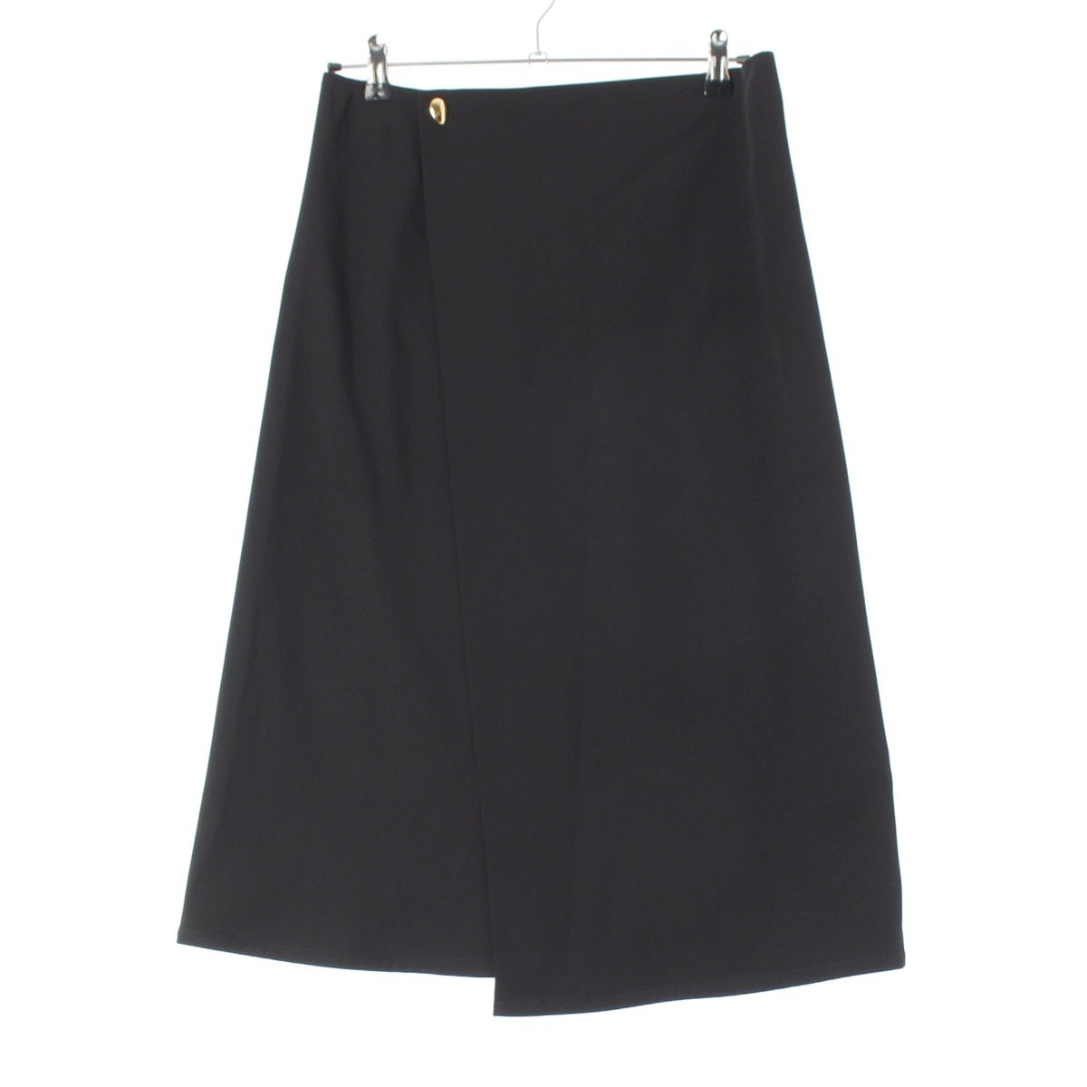 BOTTEGAVENETA wool Deformed winding skirt Bottoms 600651 black 38