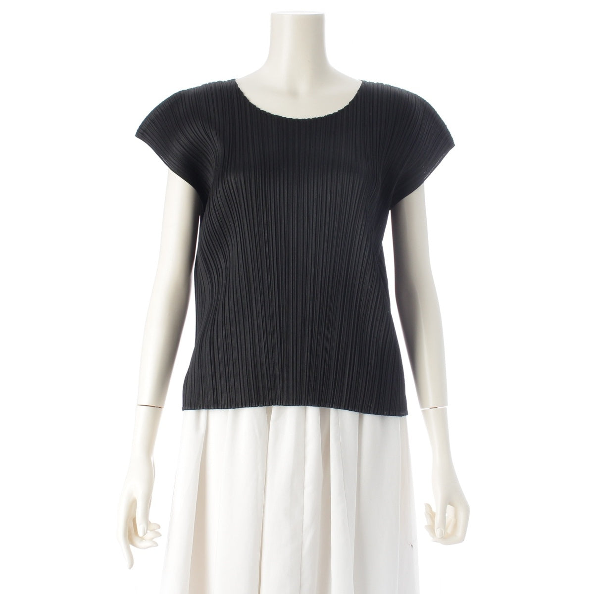 PLEATS PLEASE ISSEY French sleeve Cut tops PP33JK112 black 3