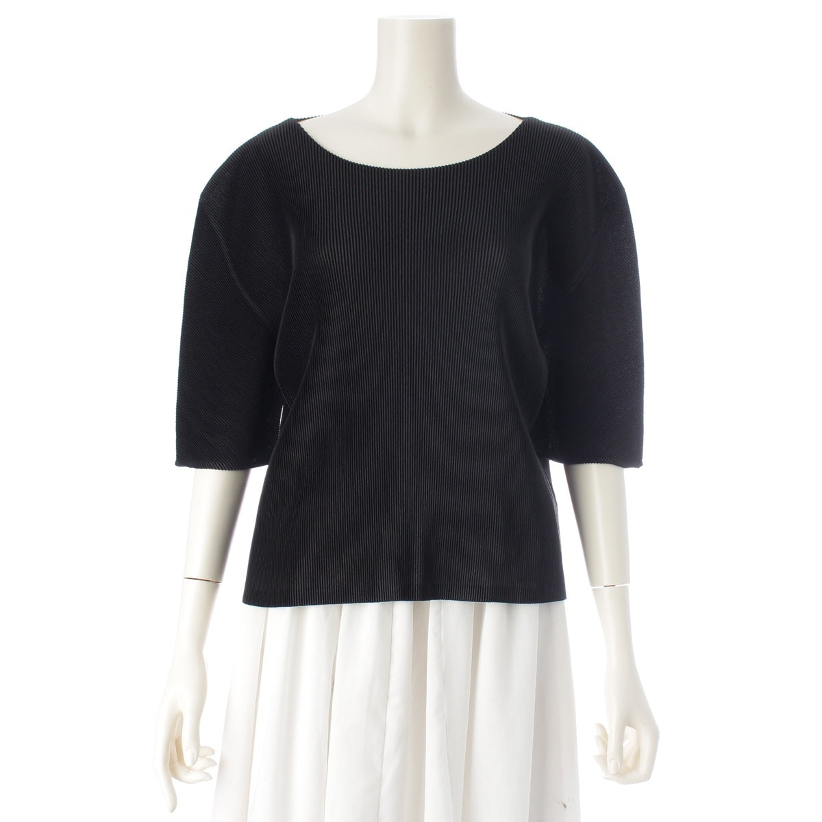 PLEATS PLEASE ISSEY polyester Cut tops PP81FK303 black 3