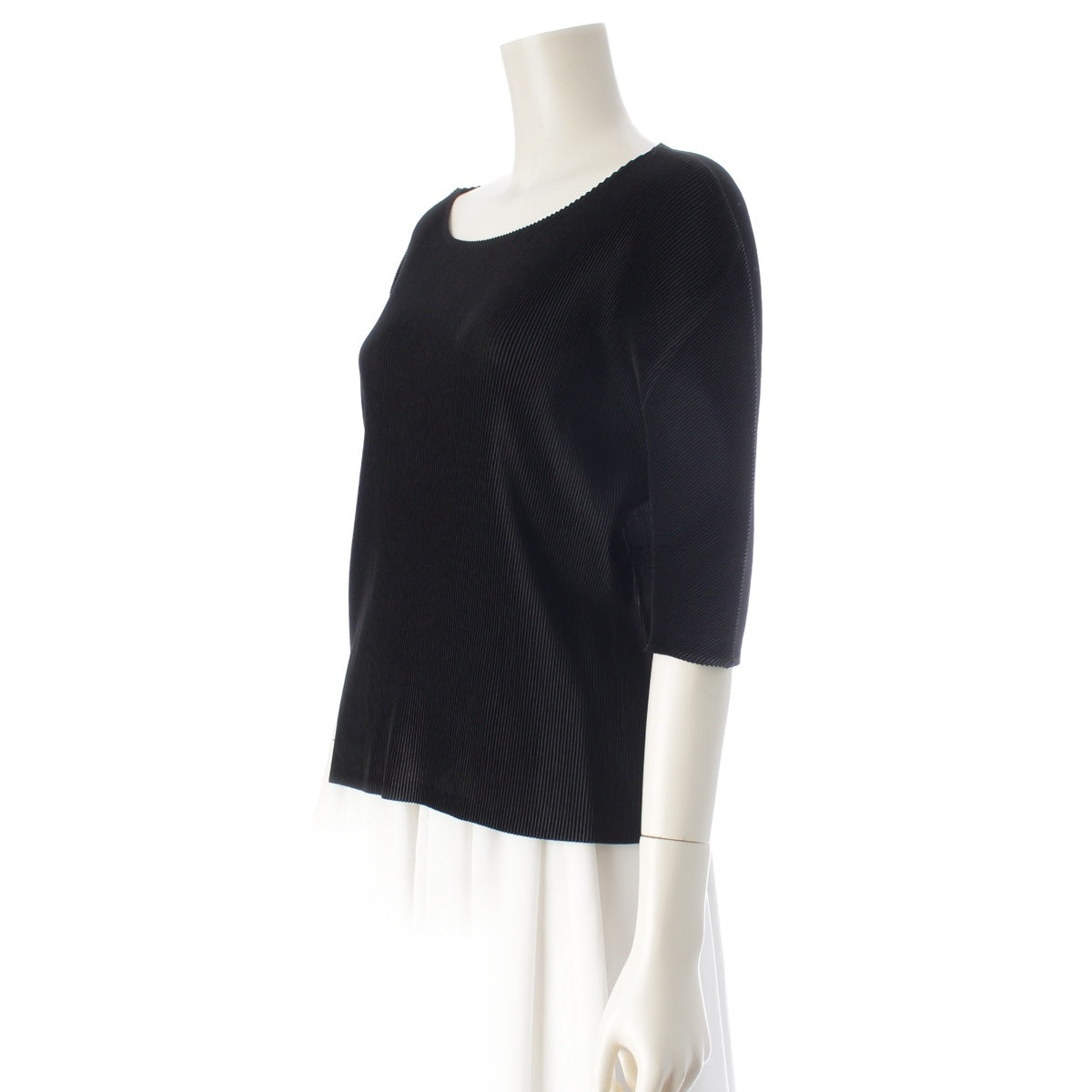 PLEATS PLEASE ISSEY polyester Cut tops PP81FK303 black 3