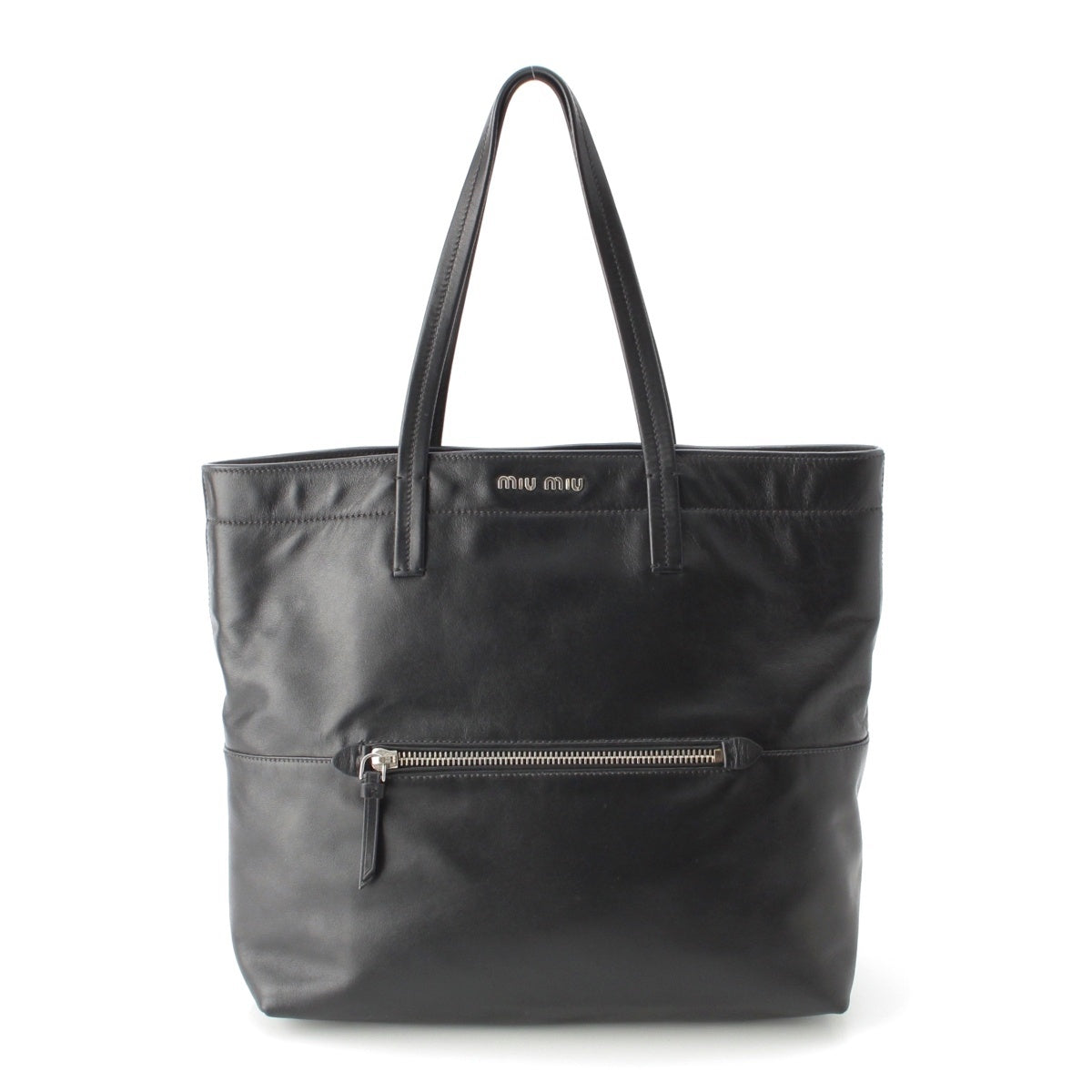 MIUMIU leather Tote Bag RR1934 black