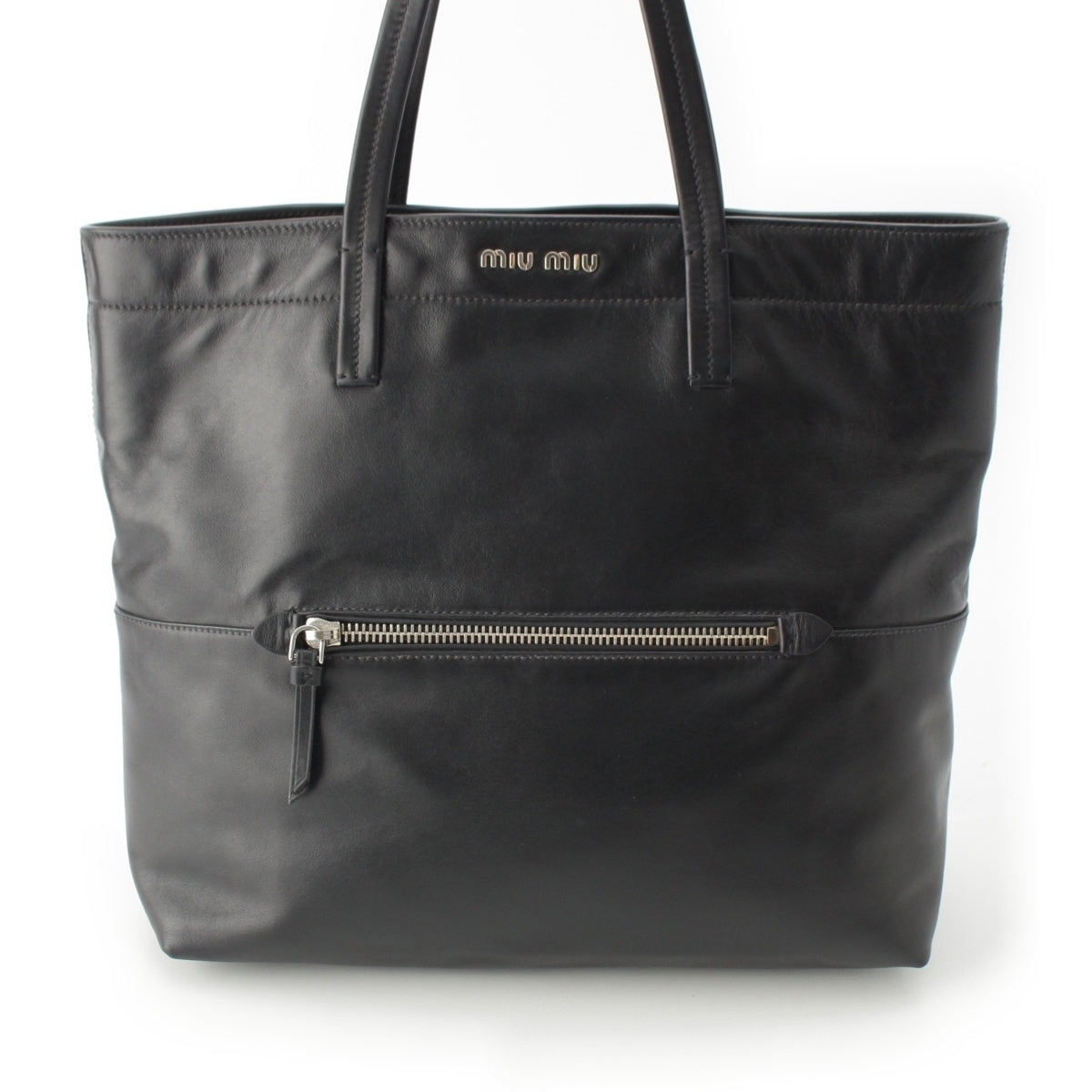 MIUMIU leather Tote Bag RR1934 black