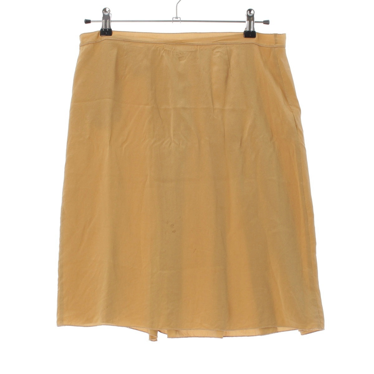 PRADA vintage silk Pleated Wrap skirt Bottoms Beige brown 40