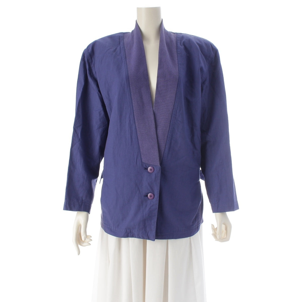 ISSEY MIYAKE Brush tag, different materials Jacket outer MY31096 purple 9