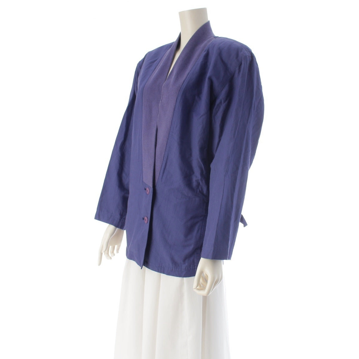 ISSEY MIYAKE Brush tag, different materials Jacket outer MY31096 purple 9