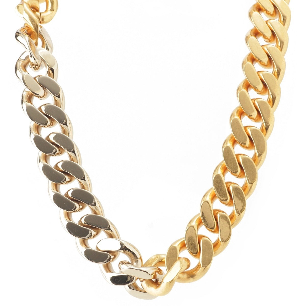 SAINT LAURENT Kihei Gold Plated Chain choker Necklace Accessories Metal Gold