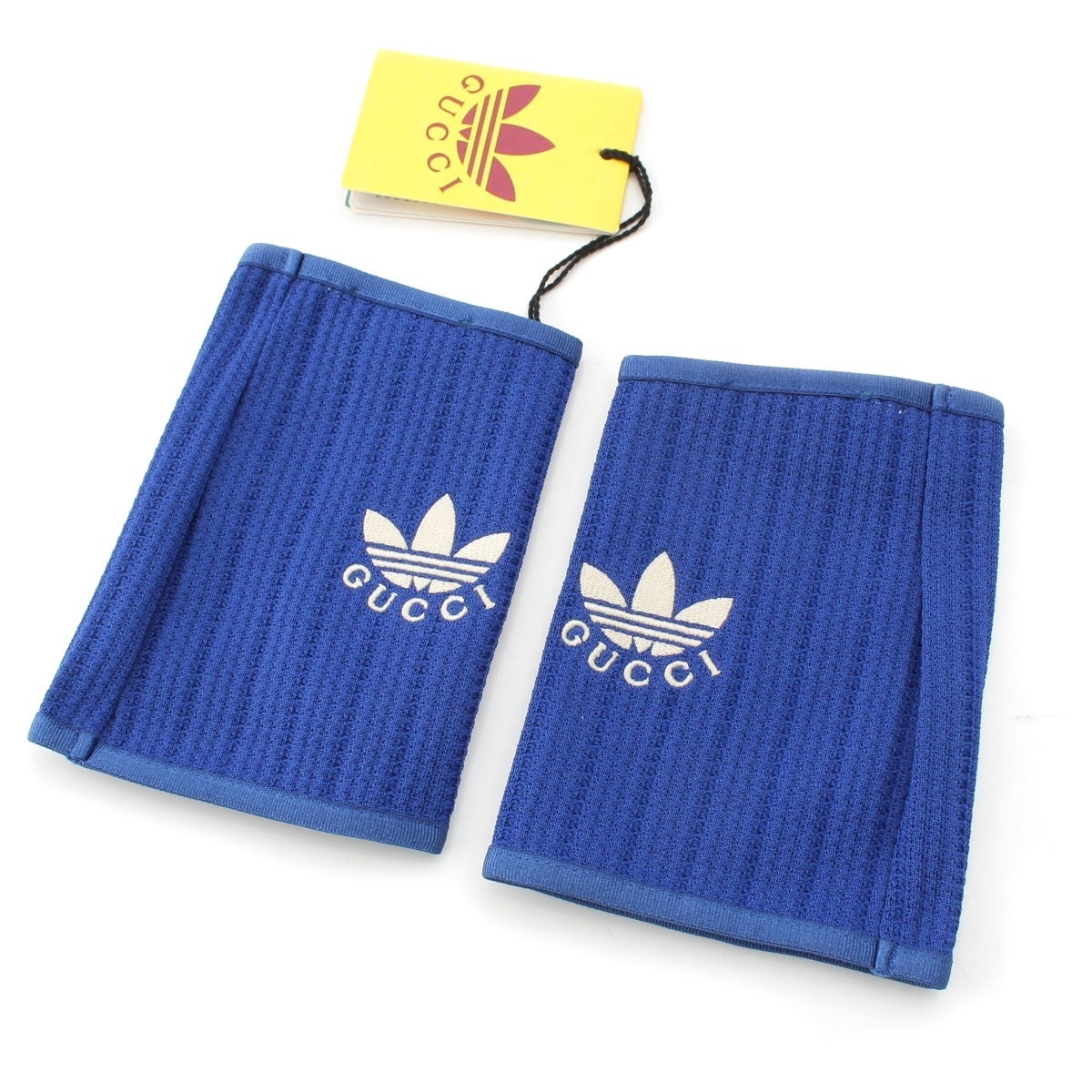 GUCCI Adidas Embroidered logo knit gloves gloves 715086 blue