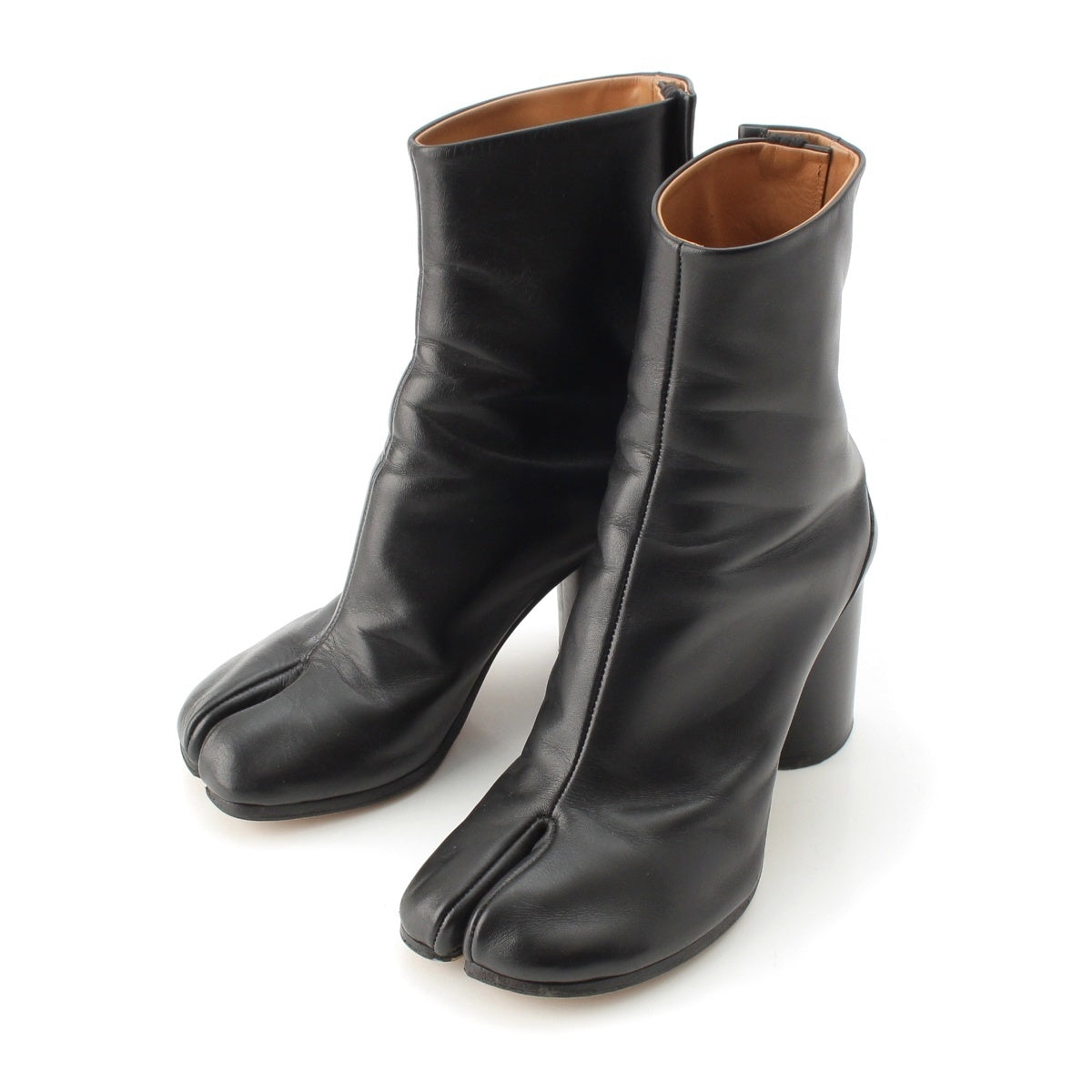 Maison Margiela TABI leather short boots black 35