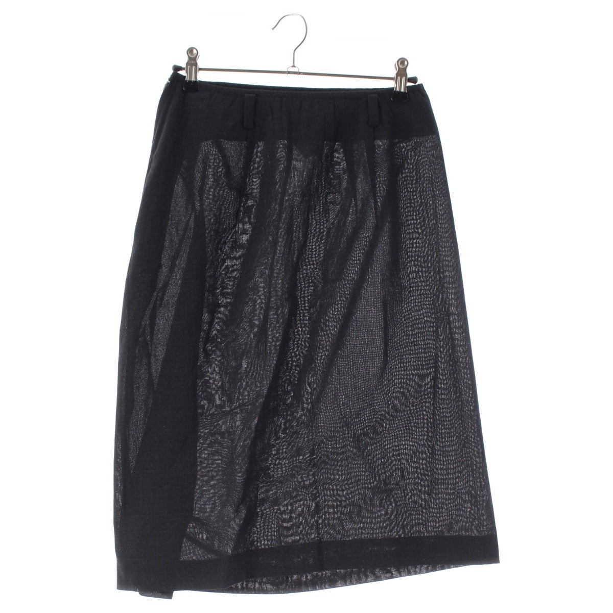 Yohji Yamamoto Rounded lettering tag design skirt Bottoms gray S